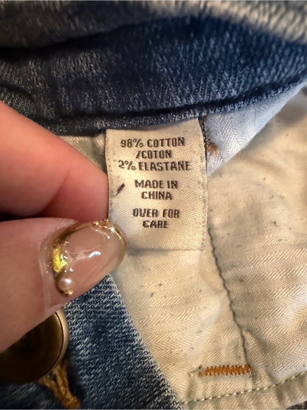 Vintage Y2K Abercrombie & Fitch Low Rise Booty Butt Jean Shorts Size 6 - Picture 8 of 9